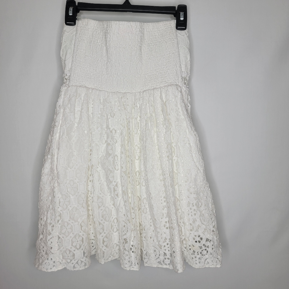 Lilly Pulitzer White Strapless Lace Dress - Picture 11 of 12